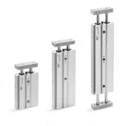 Сдвоенные цилиндры. Серия QX.