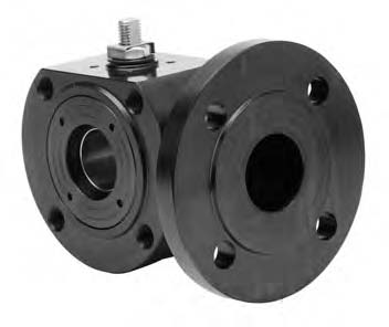 Кран шаровый 3-ходовой (межфланцевый). Серия 545