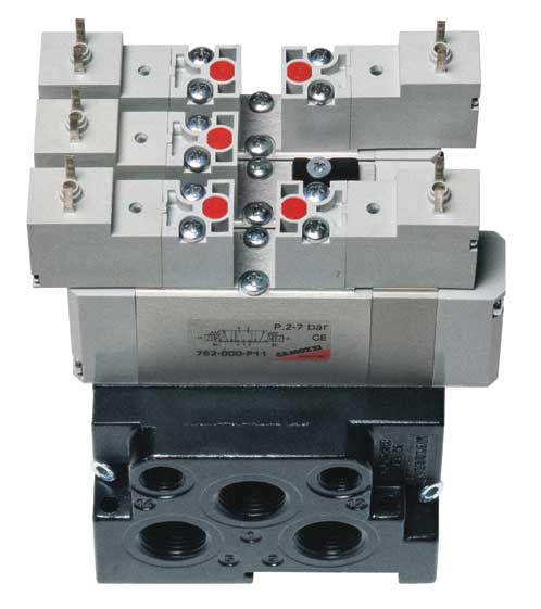 Золотниковые распределители с электропневматическим и пневматическим управлением. Серия 7
