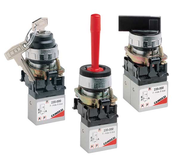 Минираспределители с ручным управлением панельного монтажа. Серия 2