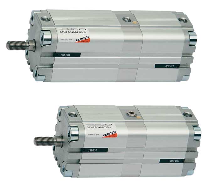 Компактные магнитные цилиндры. Серия 31. Тандем и мультипозиционные