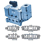 5/2, 5/3 пневмораспр. с электропневматическим управлением VP4000