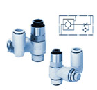 Пневмодроссель с управляемым обратным клапаном ASP