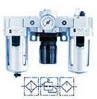 Фильтр-регулятор-маслораспылитель AC