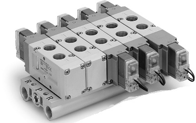 5/2, 5/3 пневмораспределители с электропневматическим управлением VF1000/3000/5000
