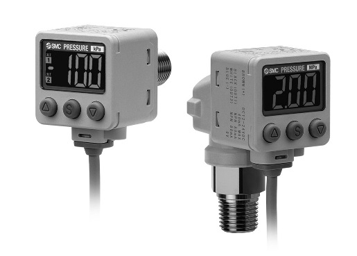 Прецизионный датчик давления/вакуума с двухцветной цифровой индикацией ZSE40A(F)/ISE40A