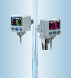 Датчик давления/вакуума с двухцветной цифровой индикацией ZSE80/ISE80